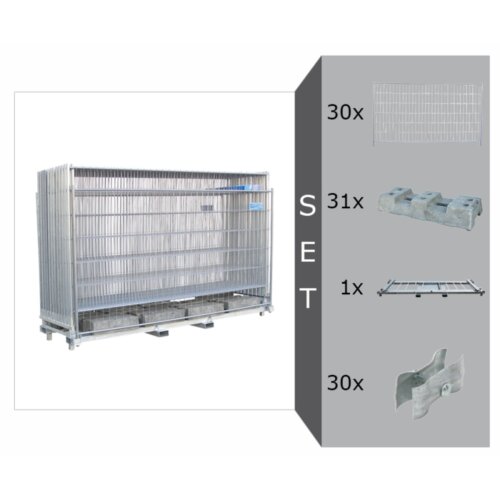 Bauzaun Basic Komplett-Set