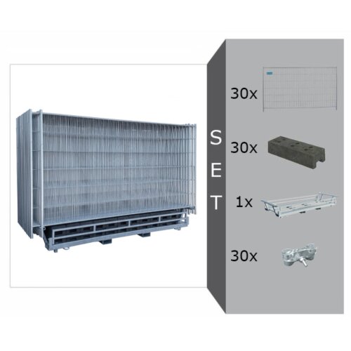 Bauzaun Basic Komplett-Set