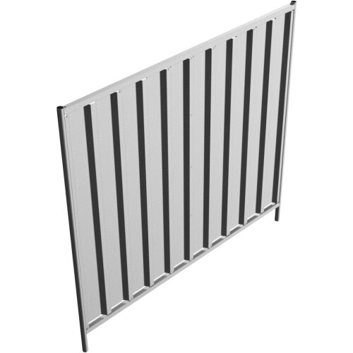 Bauzaun Trapez Farbe außen ohne Farbe, verzinkt