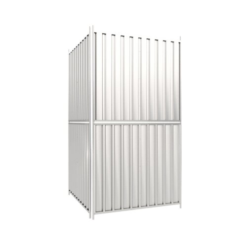 Bauzaun Trapez Farbe außen ohne Farbe, verzinkt