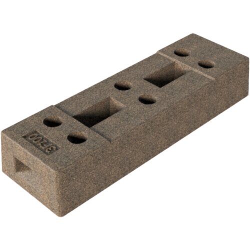 Bauzaunfuß aus Beton