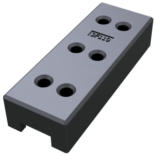 Bauzaunfuß aus Kunststoffrecycling