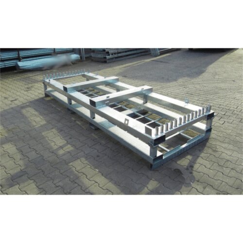Lager- und Transportpalette für 25 Bauzäune Modell für 25 Bauzäune