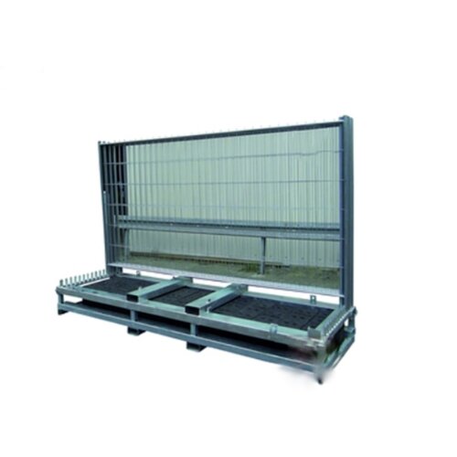 Lager- und Transportpalette für 25 Bauzäune Modell für 25 Bauzäune