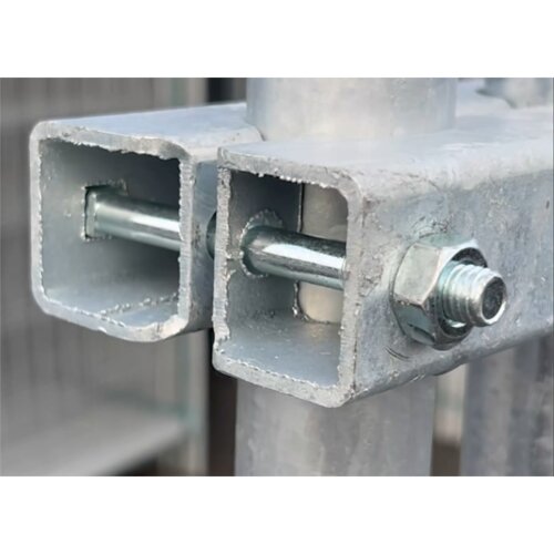 Scharnier für Bauzaun-Torelemente