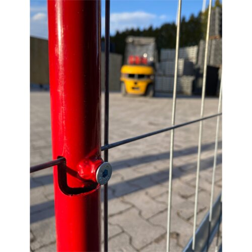 Halterung für Absperrschranken an Bau-Schrankenzaun Modell Einzelhalterung für Art. 40262 oder Art. 40263