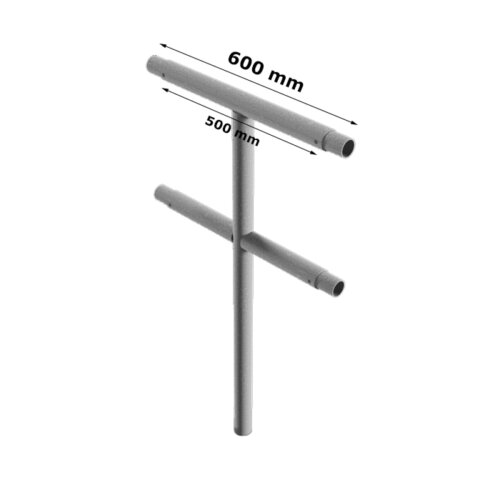 Schutzgeländer aus Stahlrohr Ø 48 mm, Höhe über Flur 1000 mm