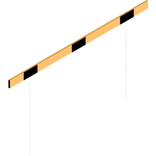 Höhenbegrenzer Beklebung einseitige Beklebung  Breite 2000