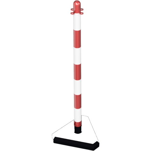 Kettenpfosten Cloud Farbe rot/weiß