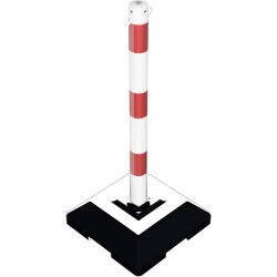 Kettenpfosten Earth Farbe weiß  Streifen 3 rot...