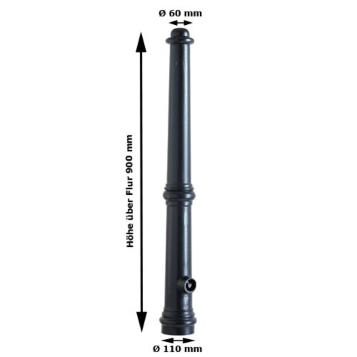 Stilpoller aus Aluminium, konisch Ø 60/110 mm