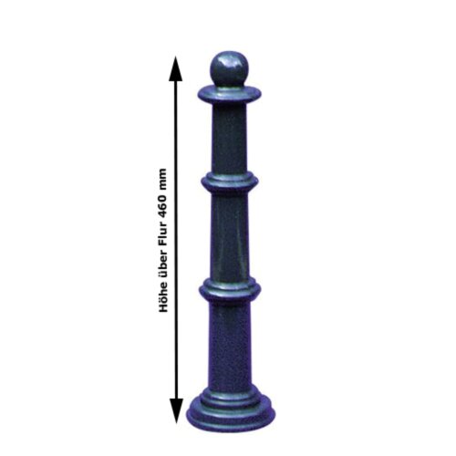 Stilpoller Mini aus Aluminium, ortsfest