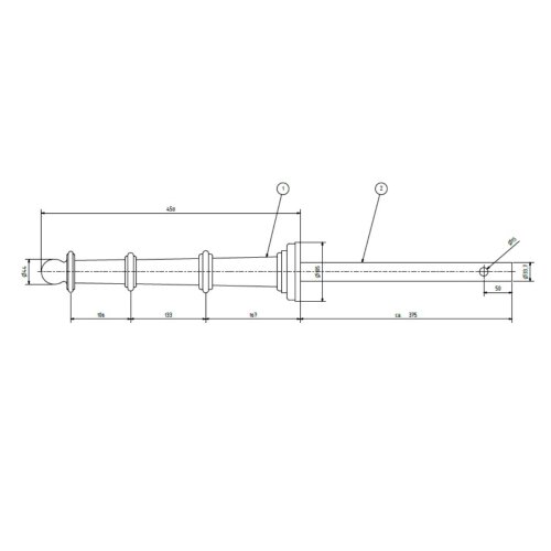 Stilpoller Mini aus Aluminium, ortsfest
