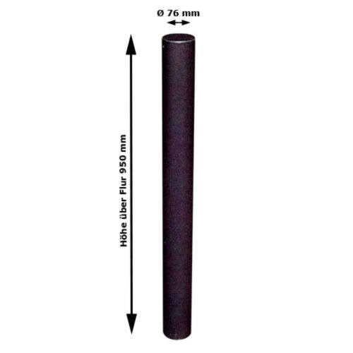 Stilpoller Ø 76 mm mit Flachkopf