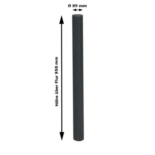 Stilpoller Ø 89 mm mit Flachkopf
