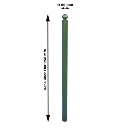 Stilpoller, Ø 60 mm mit Kugelkopf