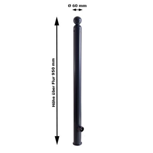 Stilpoller, Ø 60 mm mit Kugelkopf