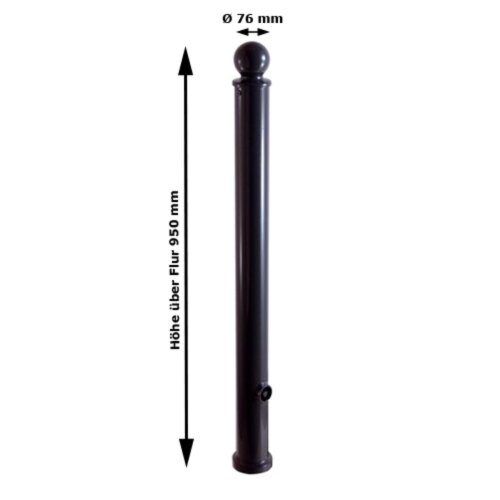 Stilpoller, Ø 76 mm mit Kugelkopf