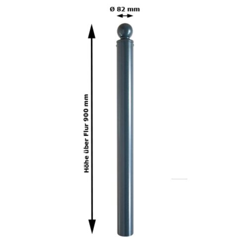Stilpoller mit Kugelkopf