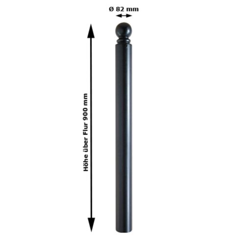 Stilpoller Ø 82 mm mit Kugelkopf auf Ring