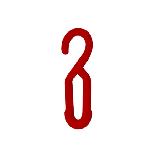 Hakenglied für Kunststoffketten Farbe rot  Stärke Ø 6