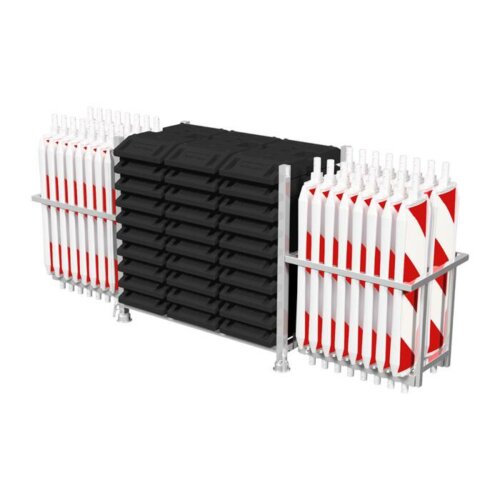 Wendebaken Komplett-Set, mit 32 Baken, Folie RA1, doppelseitig schraffiert