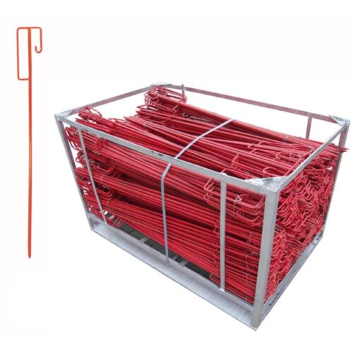 Laterneneisen, UVV-Bügel, rot lackiert