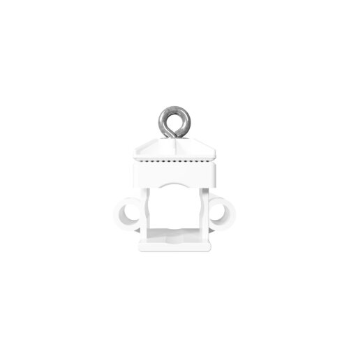 Schilderklemme aus Kunststoff mit Ösen