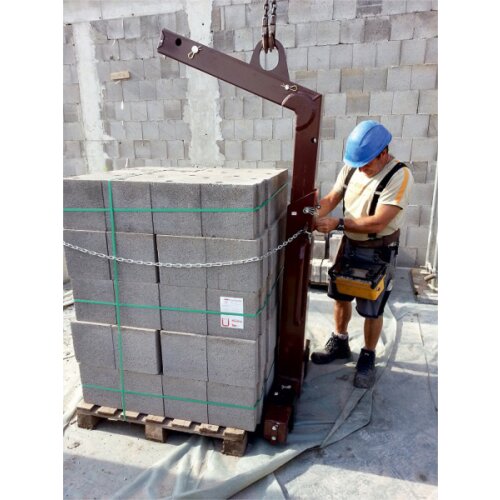 Kran- und Ladegabel mit automatischem Gewichtsausgleich