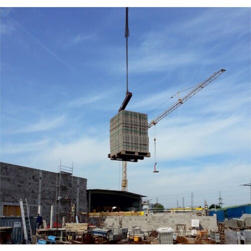 Kran- und Ladegabel mit automatischem Gewichtsausgleich