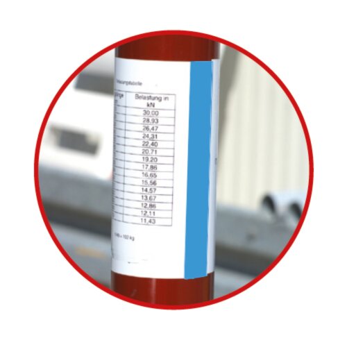 Euro Schalungsstütze Klasse B/D Auszugslänge 1537 - 2501  Beschichtung/Oberfläche lackiert