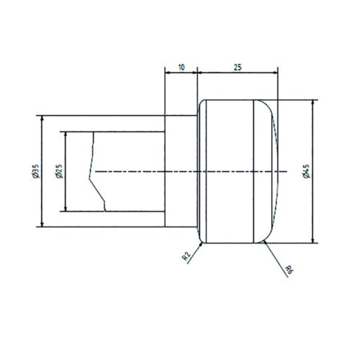 Erdnagel Typ 2 mit doppeltem Kopf