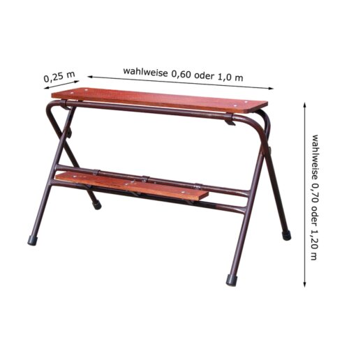 Arbeitstritt lackiert, zusammenklappbar