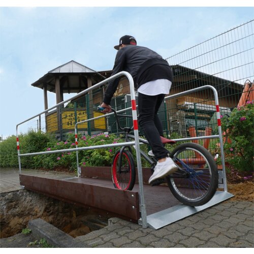 Grabenbrücke aus Holz Länge 1000