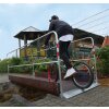 Grabenbrücke aus Holz Länge 2200