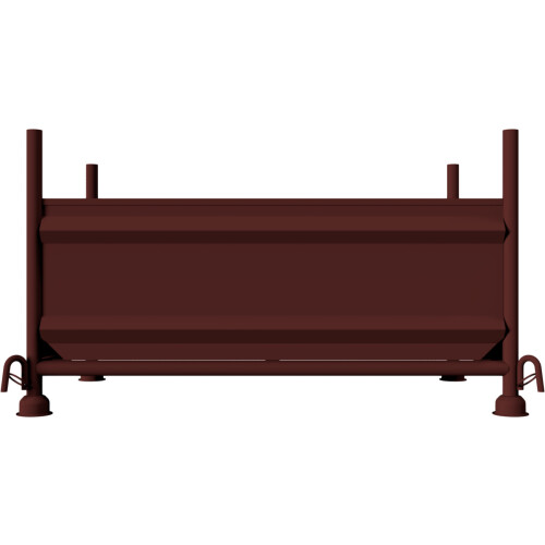 Stapelvollwandbehälter mit Kranhaken, lackiert Lastaufnahmepunkte Kranhaken  Oberfläche lackiert