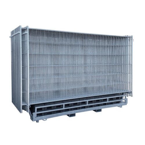 Twinpalette für Bauzäune und Bauzaunfüße