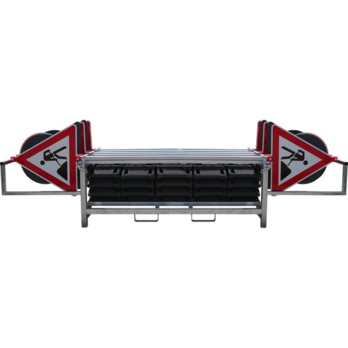 Lager- und Transportpalette für Fußplatten K1