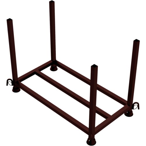 Stapelpalette für Fußplatten, lackiert, mit Kranhaken