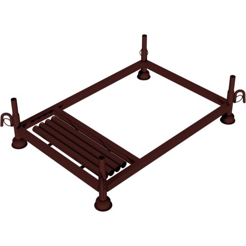 Stapelpalette mit Kranhaken, lackiert