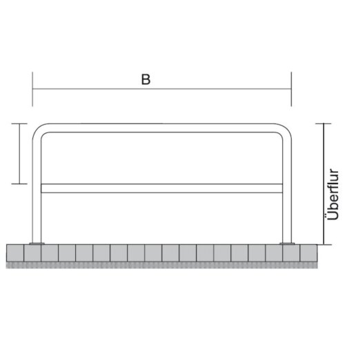 Anlehnbügel/Absperrbügel Sylt Bügel: Ø 60 mm