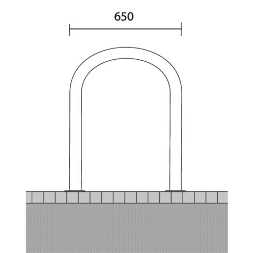 Anlehnbügel/Absperrbügel Rügen Ø 48 mm