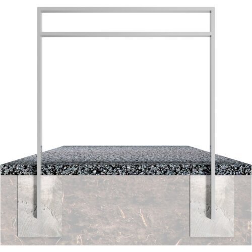 Anlehnbügel/Absperrbügel Spiekeroog mit Querholm (kurzer Abstand)