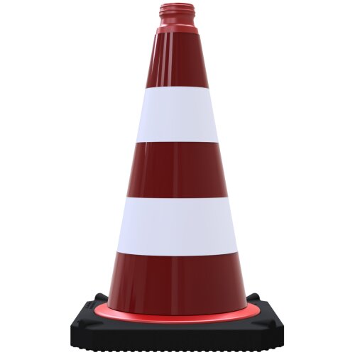 Leitkegel BASt-geprüft nach TL-Leitkegel Folientyp vollreflektierend, RA1  Höhe 500