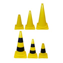 Leitkegel gelb Folientyp ohne Folie  Höhe 320