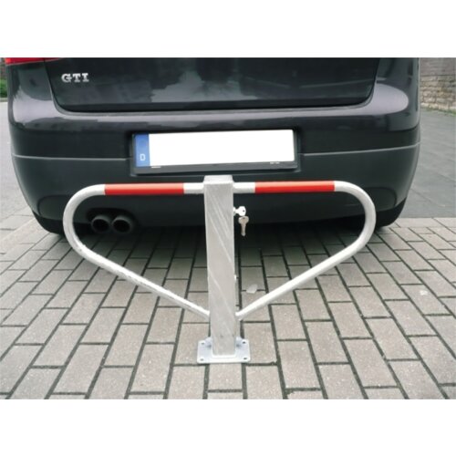 Parkplatzsperre, umlegbar