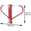 Parkplatzsperre umlegbar mit 8 mm Dreikantverschluss