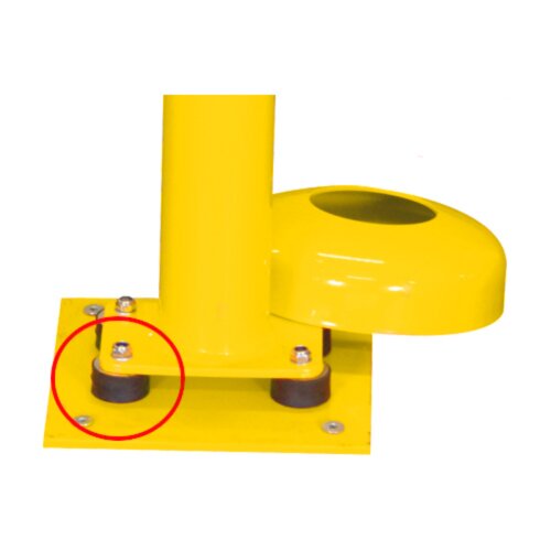 Absperrpfosten Bollard Ø 76 mm allseitig neigbar