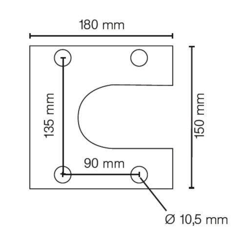 Absperrpfosten Bollard Ø 89 mm