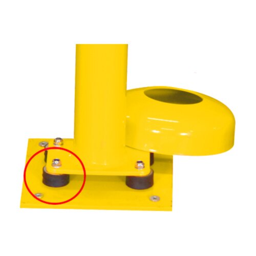 Absperrpfosten Bollard Ø 89 mm allseitig neigbar